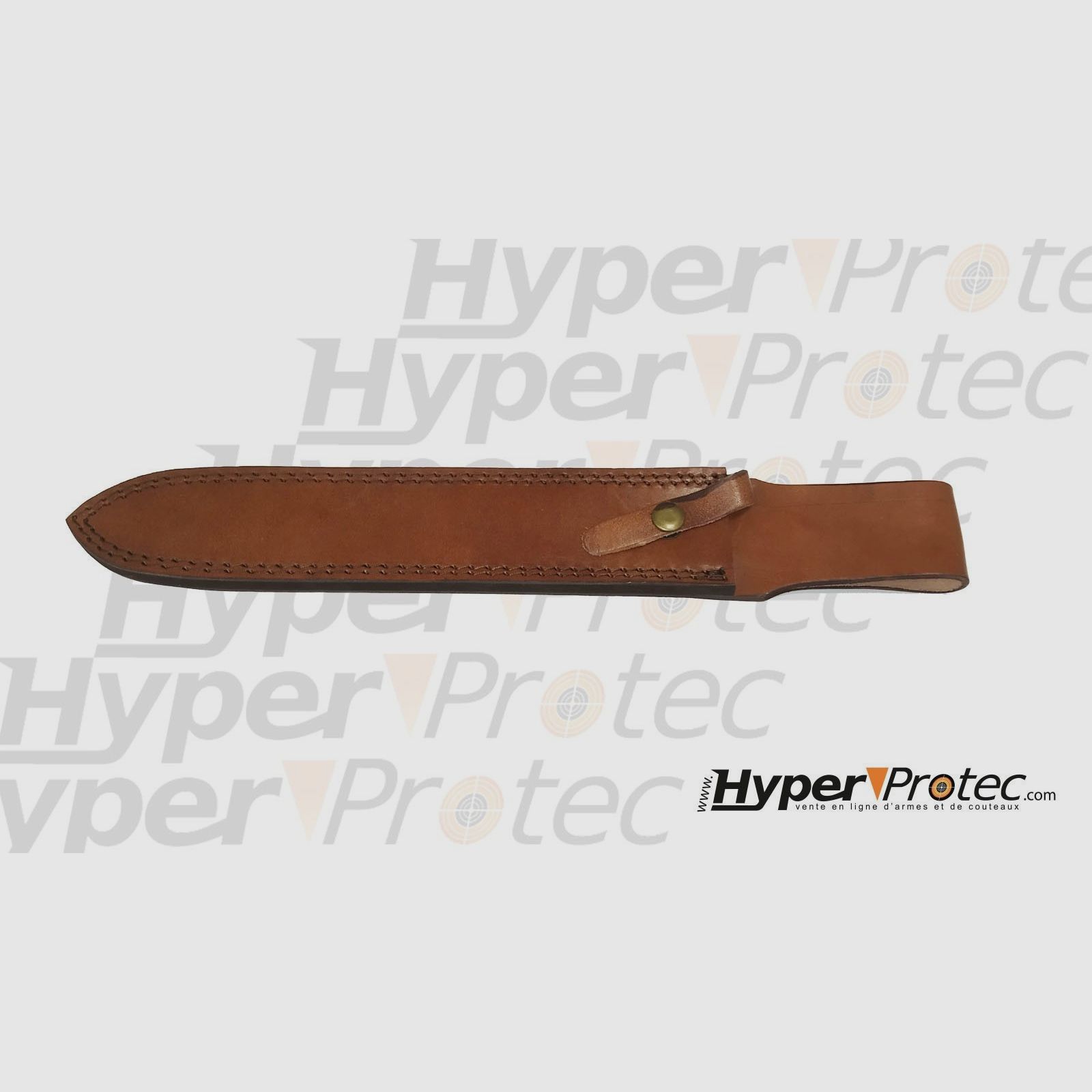 Jagdmesser mit 28 cm Klinge und Lederetui, Bild 3 von 4