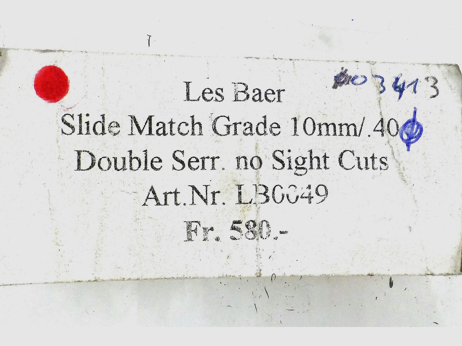 Otturatore LES BEAR grezzo, 10mm/.40 **LIQUIDATION**, immagine 3 di 3