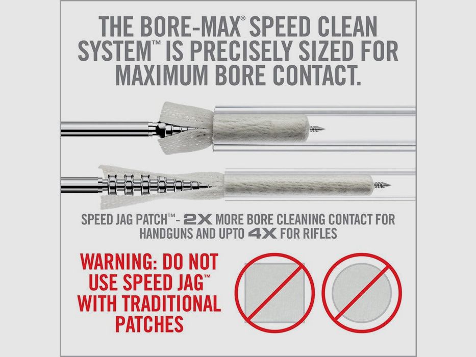 Real Avid Bore-Max Speed Jags & Patches Mehrkaliber-Pack