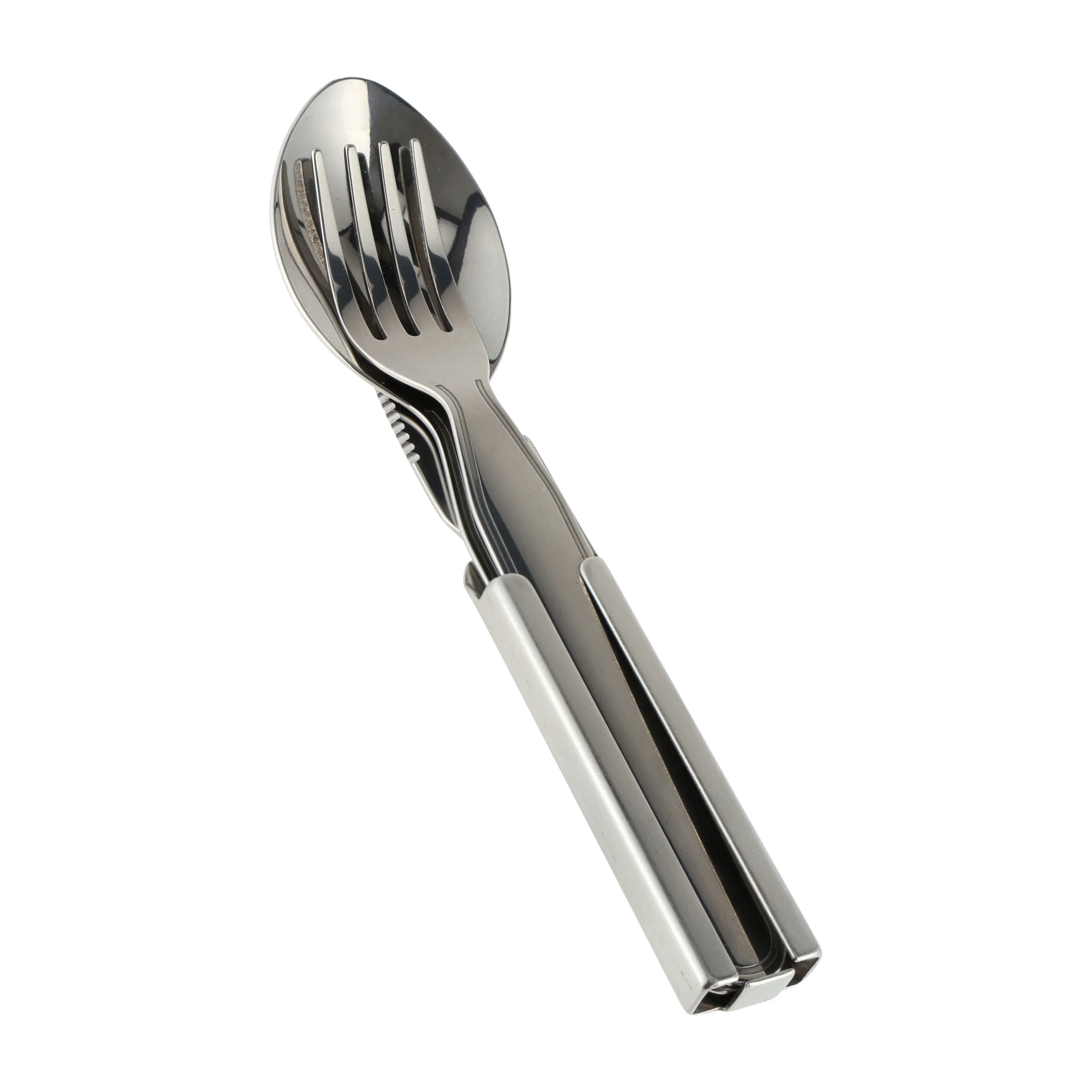 Outrest Foodkit 4w1 - Wojskowy Niezbędnik Turystyczny ze Stali Nierdzewnej z Etui (K704F), zdjęcie 4 z 20