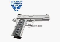 Pistolet WILSON COMBAT 1911 Acp Full Size Stainless Cal 45 Acp Plaquettes G10 Gris/Noir