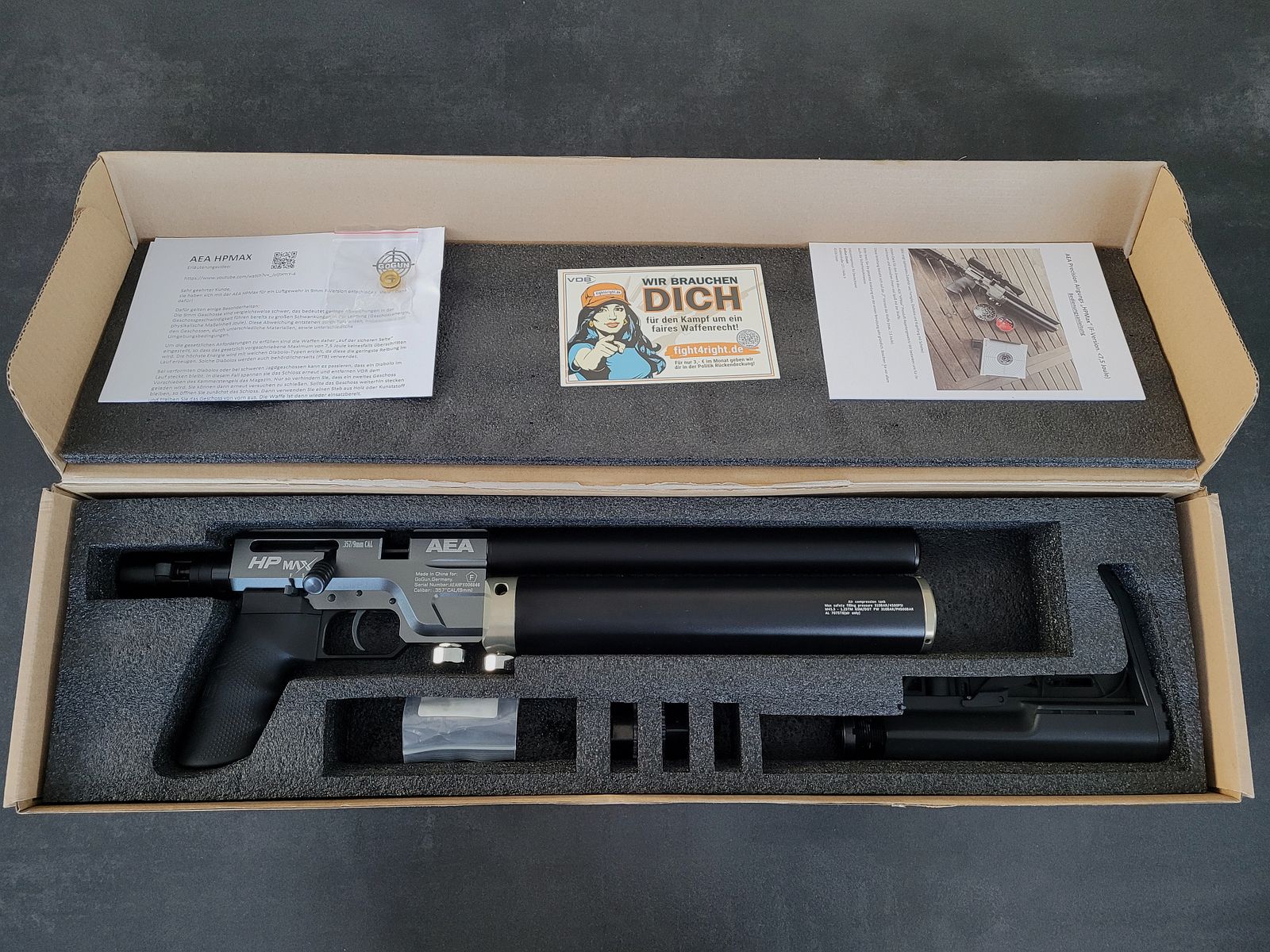 AEA HPMax Air Rifle New