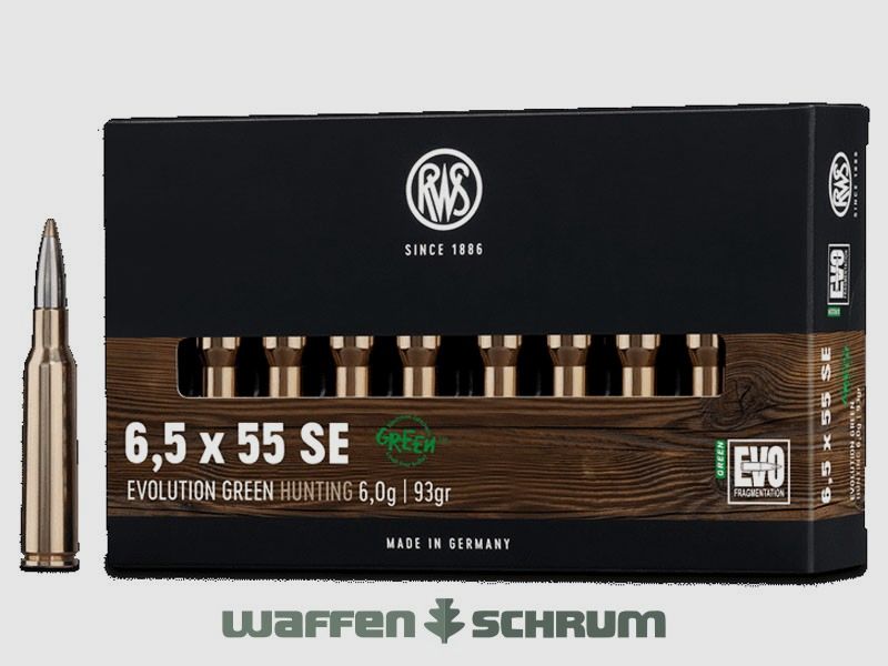 RWS 6,5mmCreedmoor Evo Green 6,0g - 93gr