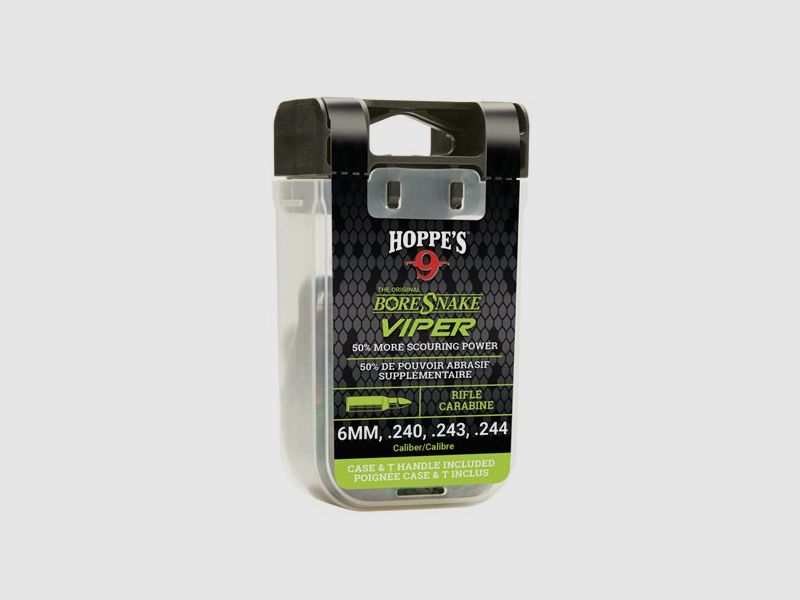 Hoppes BoreSnake Viper Den 6mm/.243/.244/.240 Wby.