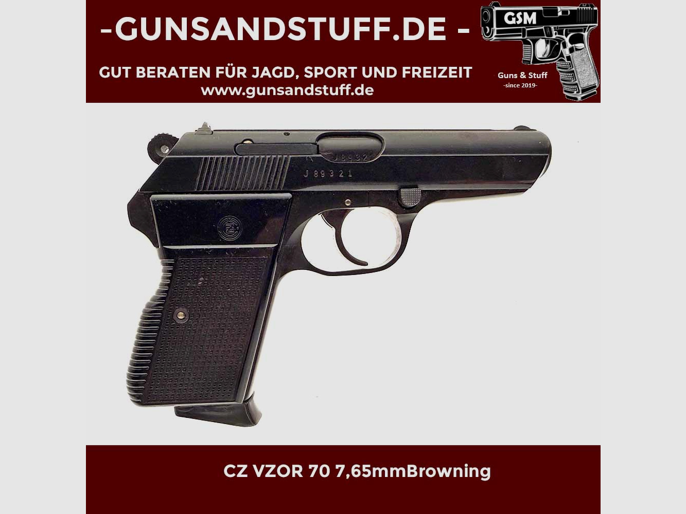 CZ VZOR 70 7,65mm Browning