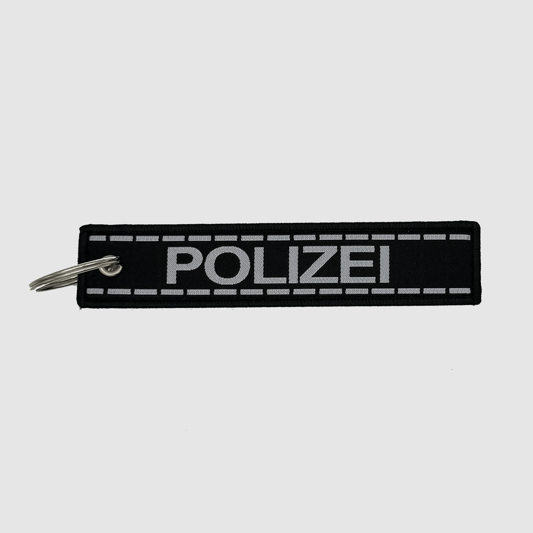 Policja Czarny brelok do kluczy