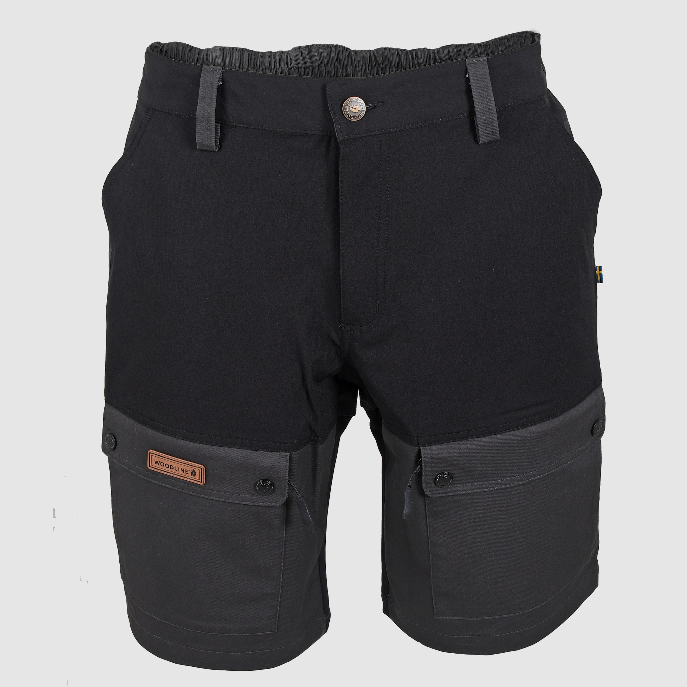 Woodline Shorts Boksund Schwarz/Grau L