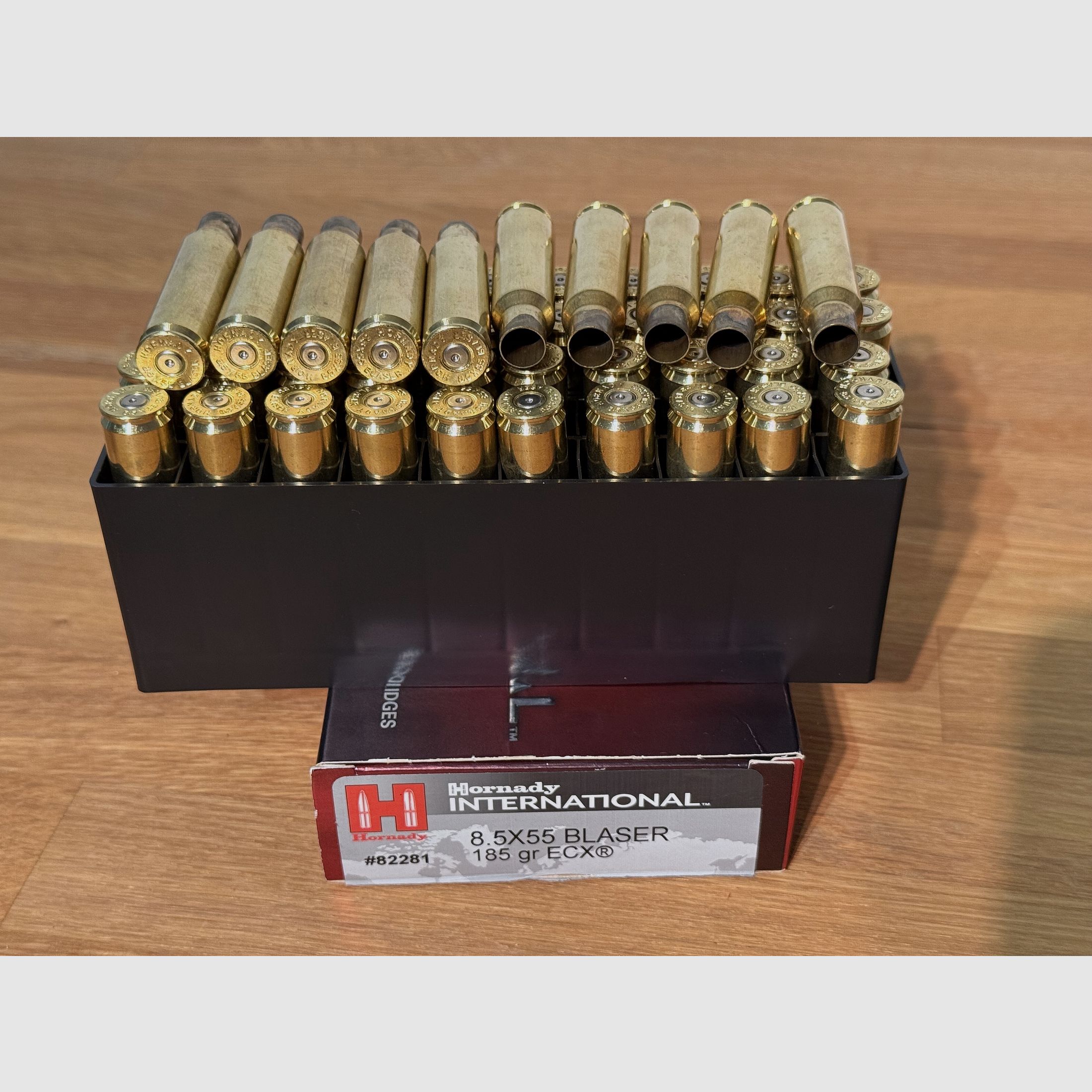 50 cartridges (Hornady) in 8.5x55 Blaser