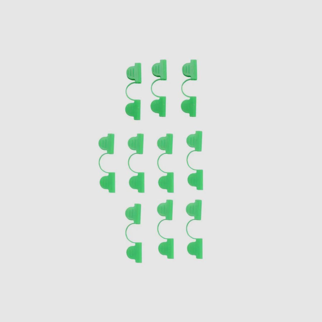 Lot de 10 clips de fixation 85x25mm pour tunnel de jardin - Vert, image 1 sur 3