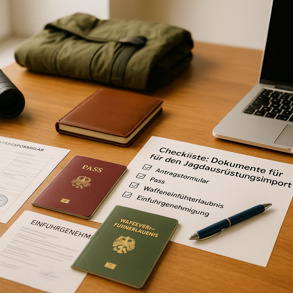 Checklist: Documents for hunting equipment import