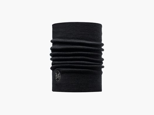Buff Merino Heavyweight Nekwarmer - Solid Black