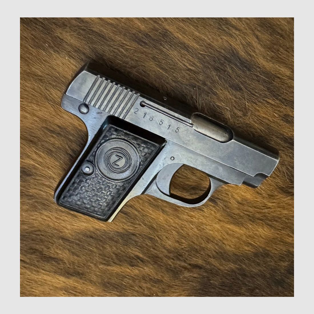 Pistool, Brünner Duo „Z“, 6,35 mm (Browning .25 ACP), zakpistool / vestzakpistool, afbeelding 3 van 4