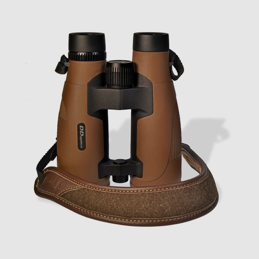 DDoptics Fernglas | Pirschler 8×56 | Gen3 | braun | Loden-Leder