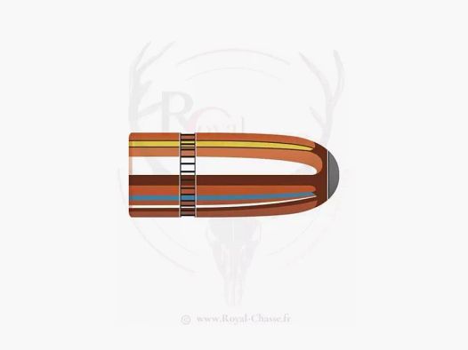 100 kogels Kal.35 D.358 200Grs INTERLOCK RN HORNADY