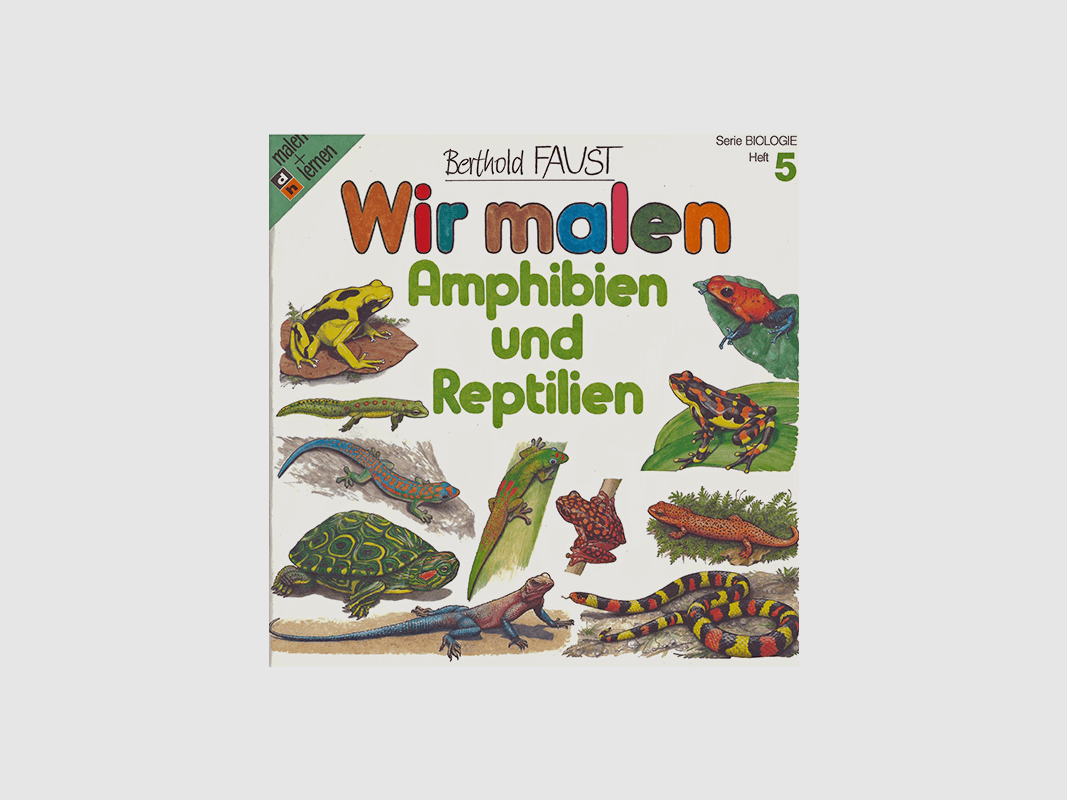Malbuch 5 "Wir malen - Amphibien und Reptilien"