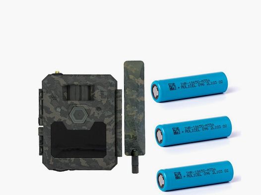 ICU CLOM CAM6 Wildkamera inkl.3x 18650 Akkus+2000 Coins
