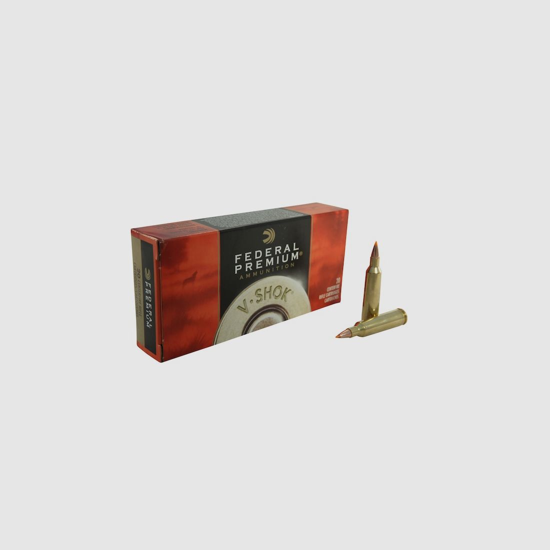 Federal Premium Varmint & Predator Nosler Ballistic Tip .22-250 Rem. 55GR 20 patronen