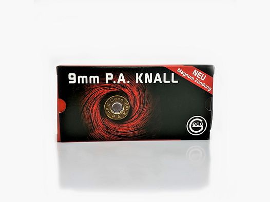 GECO Platzpatronen Kaliber 9 mm P.A.K. - 50 Schuss