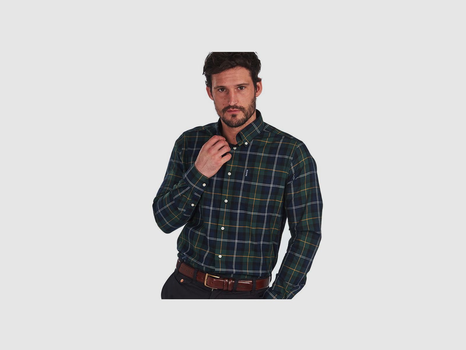 BARBOUR Wetheram Hemd Seaweed Tartan