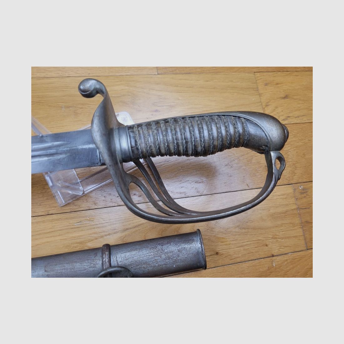 Sabre Modell vor 1882 – Zouave / Armee von Afrika – Breite Klinge mit doppelter Kerbe – FER-Griff mit Rillen – Coulaux – Um 1850-80 – selten – TBE, Bild 9 von 20