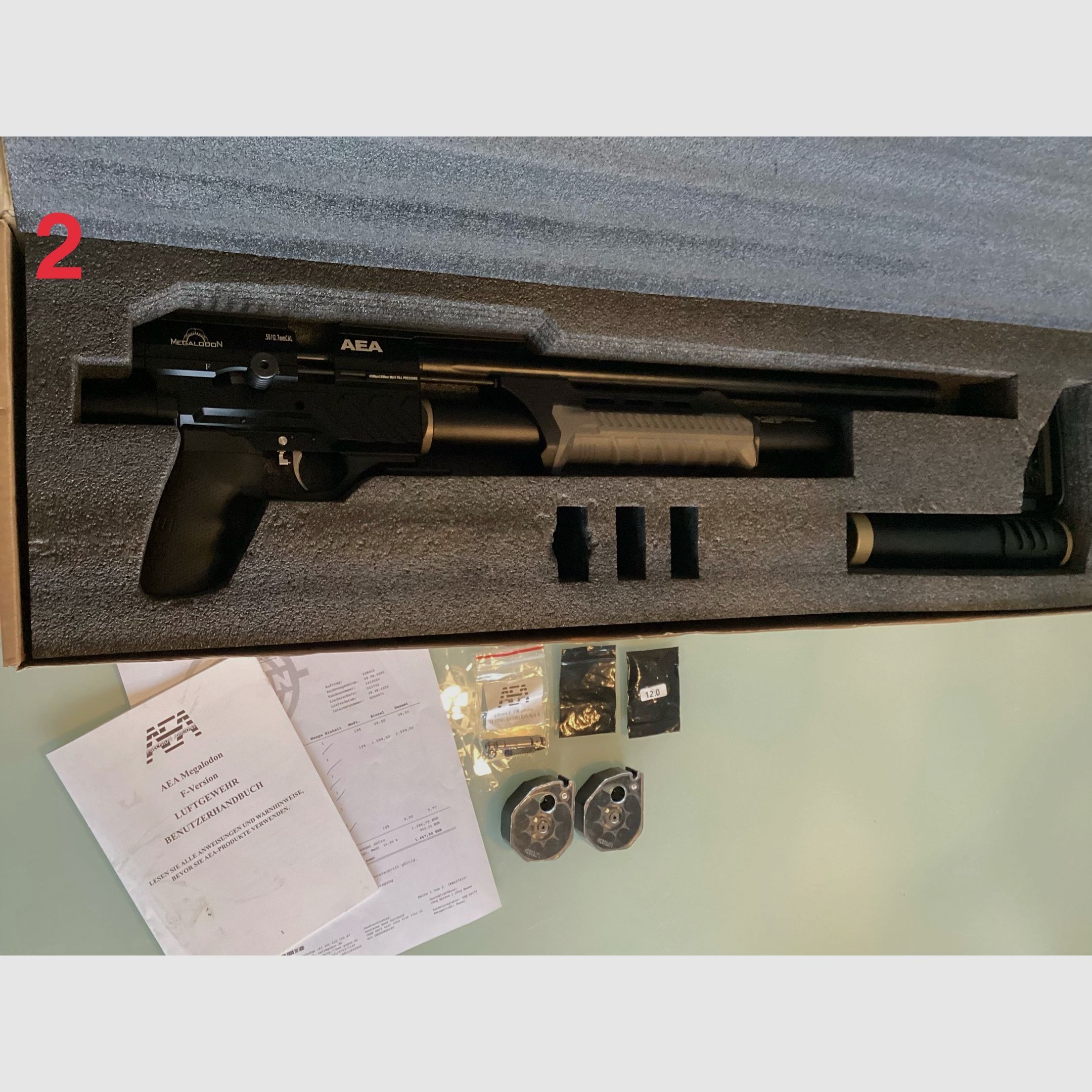 New immediately available AEA Megalodon with invoice and original packaging without or with a lot of accessories.