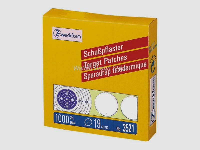 ZWECKFORM Schusspflaster weiss