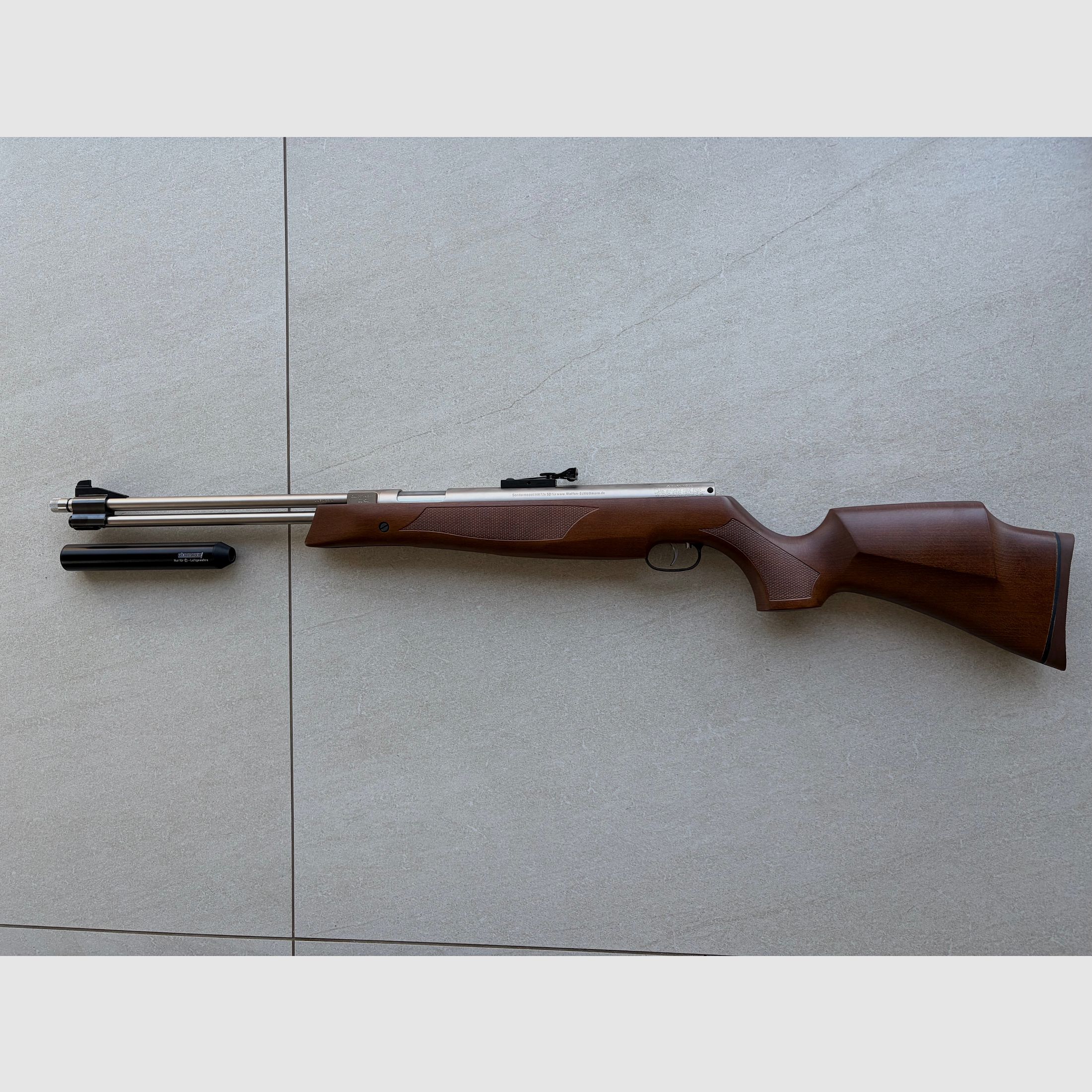 Weihrauch HW77 K SD Sondermodell Kal. 4,5 mm (.177) – Neuzustand mit Original Schalldämpfer