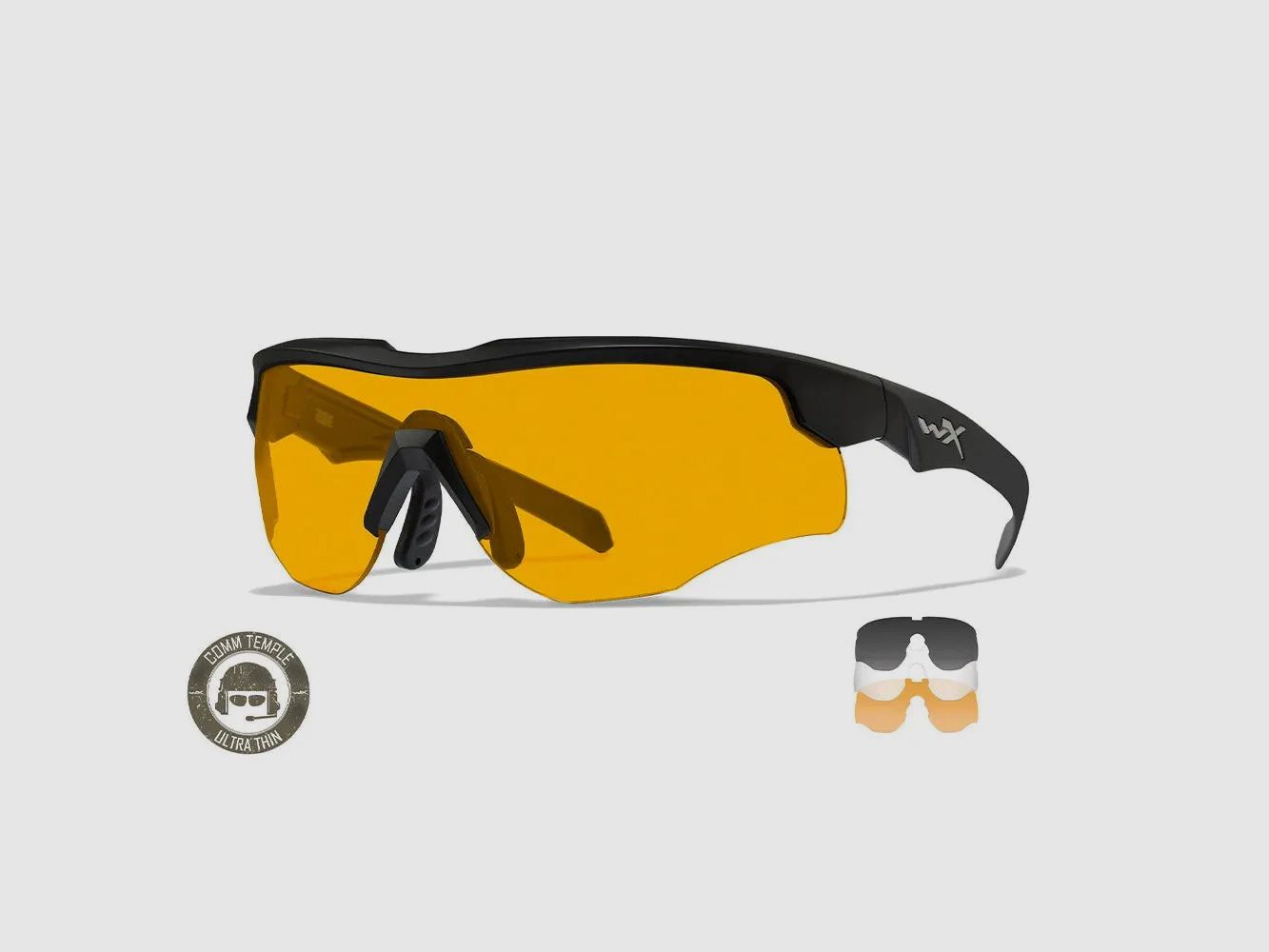 Wiley X Wiley X Brille Rogue Comm grau/klar/rust mattschwarz