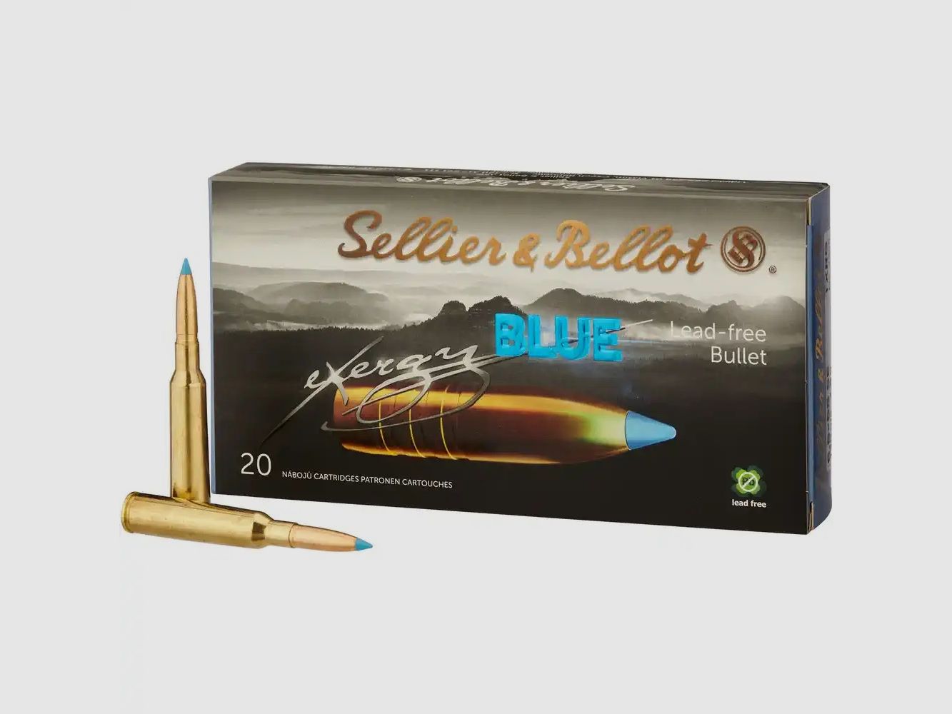 Sellier & Bellot 2003934 6.5x55 SE TXRG blue 7.8g 120grs. 20 pieces lead-free