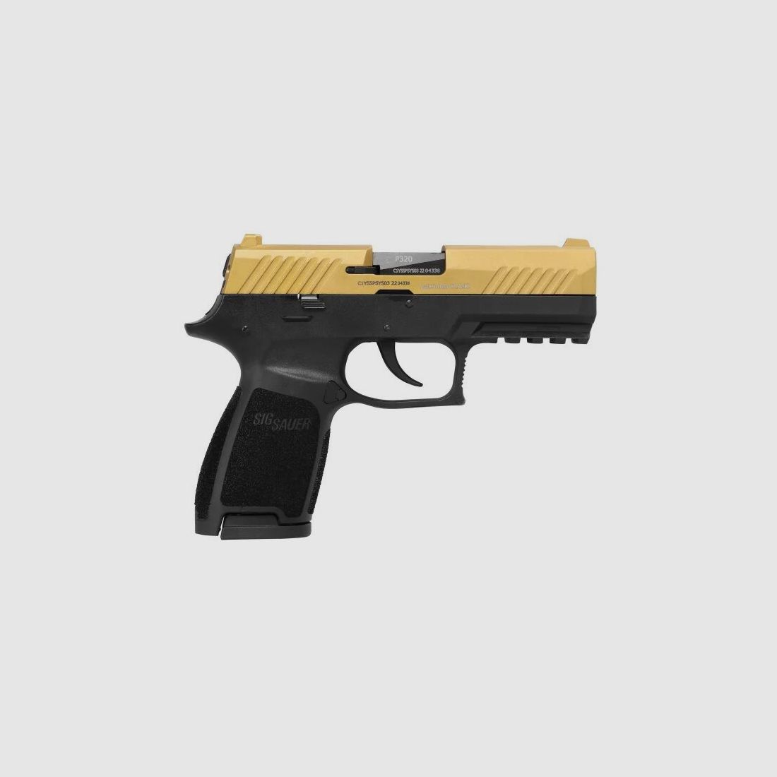 Sig Sauer Schreckschuss Pistole P320 Gold - 9mm P.A.K.