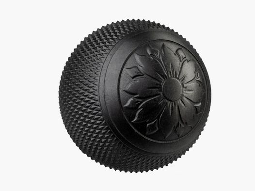 Boule de prise de chambre Sauer en acier 23 mm, striée, fleur