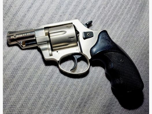 Röhm RG89 blank firing revolver chrome (PTB 451) combat grips