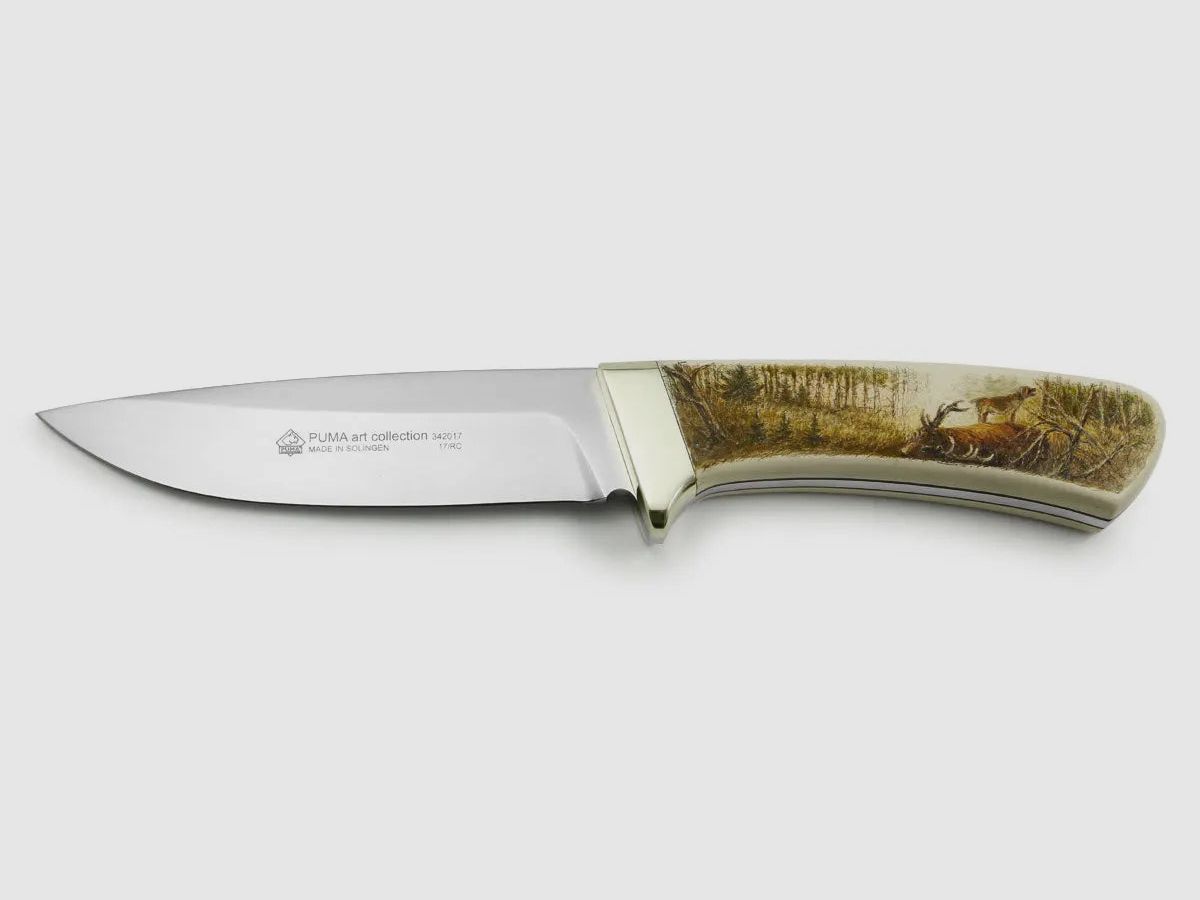 PUMA art collection, Totverbeller / Hochwildsignal (Hirsch tot), rotwildmesser, Unikat