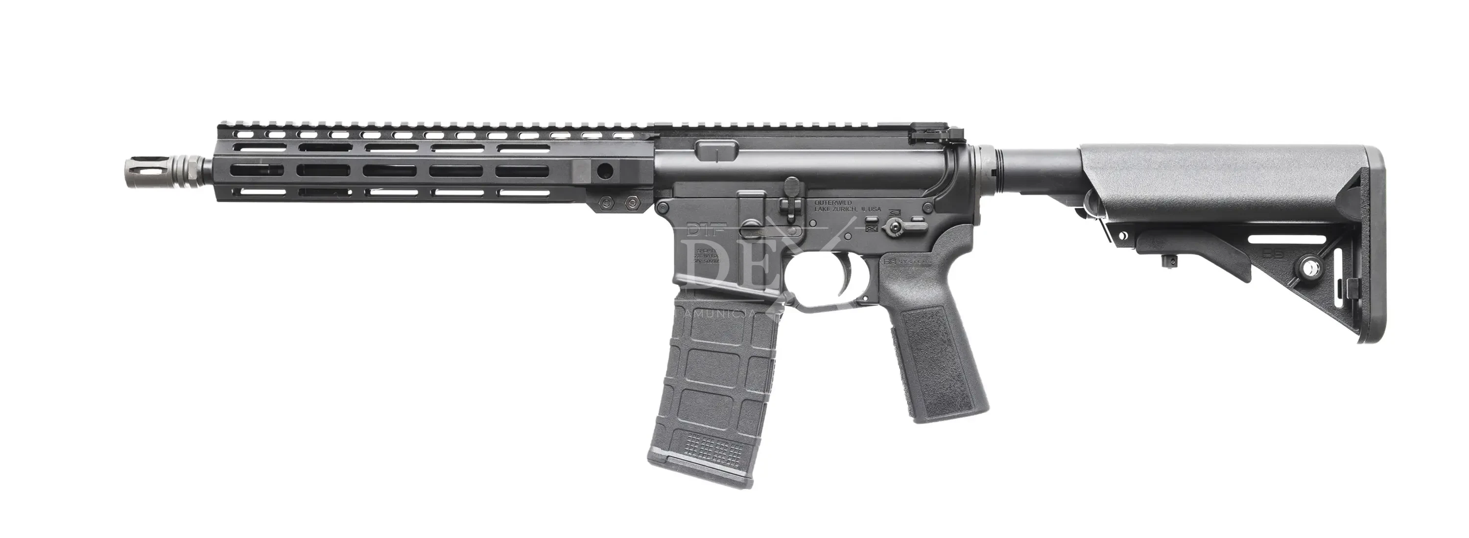 Carabina semiautomatica AR-15 DTF Rifleworks Shorty cal. .223Rem/5,56x45 canna: 11,5", immagine 2 di 4