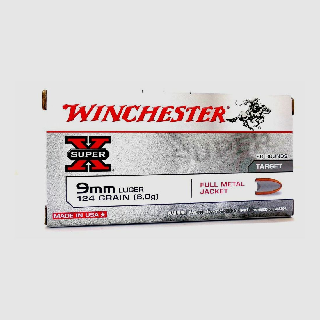 Winchester 9mm Luger 8.0g/124gr