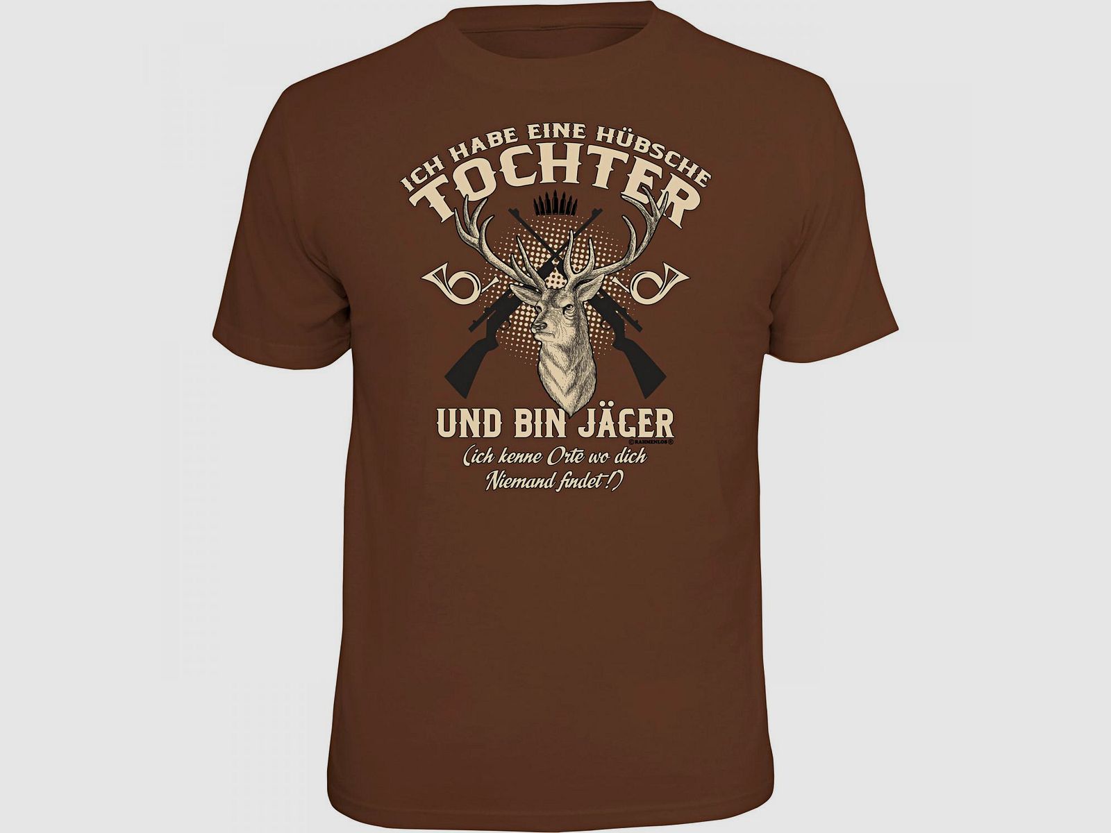 "Ich habe eine hübsche Tochter…" T-Shirt Herren (Braun)