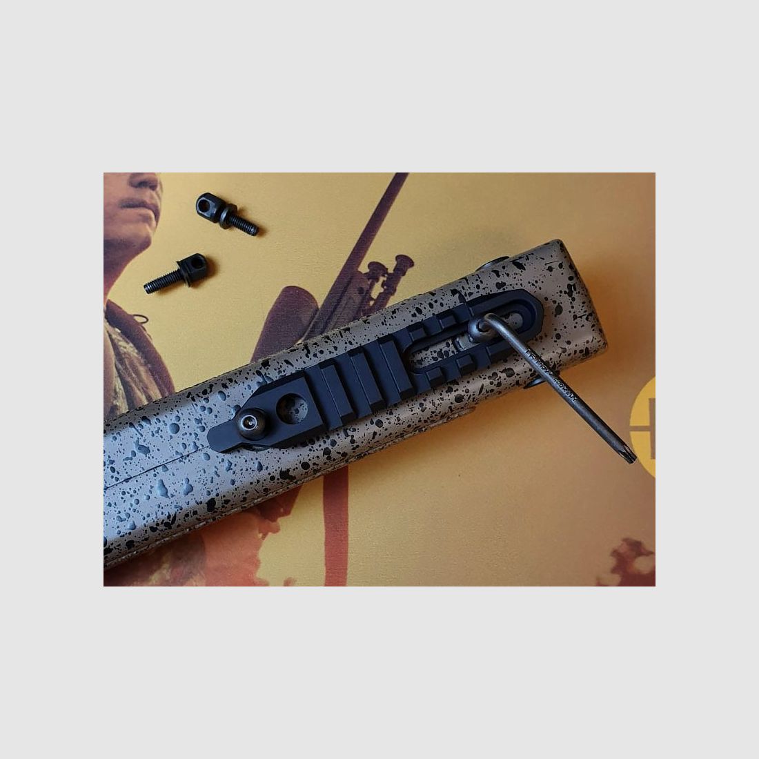 Rail Picatinny BERGARA en aluminium pour montage de bipied