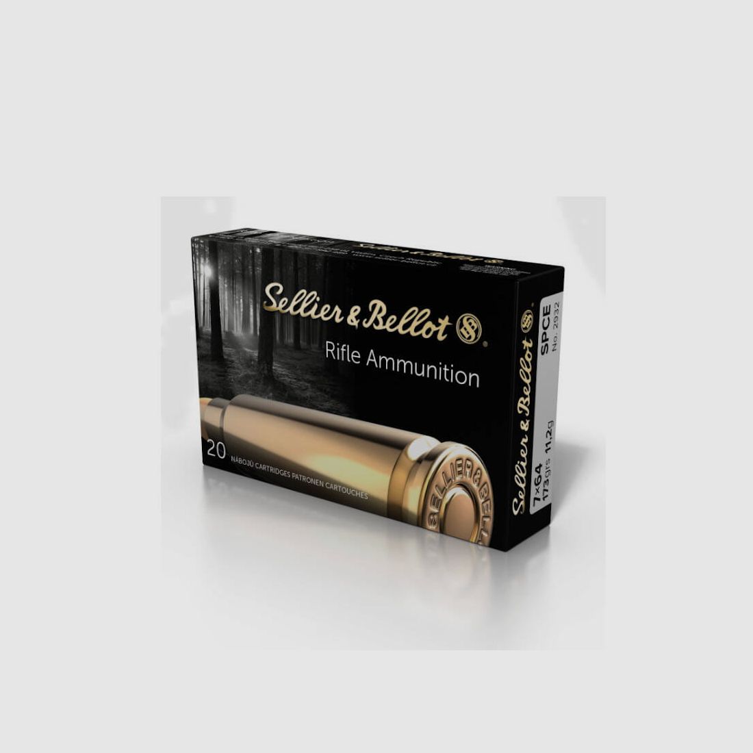 Sellier&Bellot ammunition cal. 7x64 SPCE 11.2 g / 174 grs, pack of 20