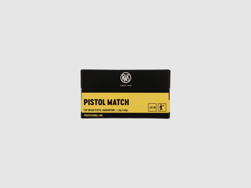 RWS PISTOL MATCH - .22LR - 50 PATRONEN
