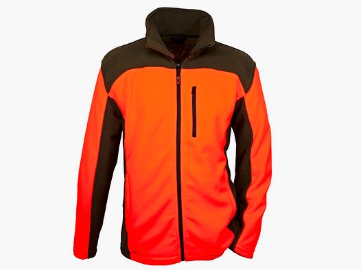 Signal fleece jacket - orange/green