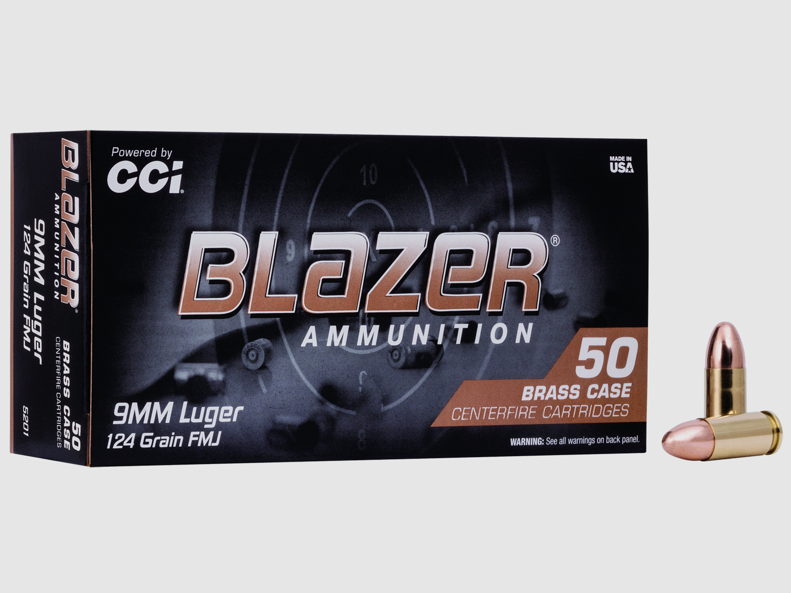 Blazer Pistolenmunition 9 x 19 8g Full Metal Jacket
