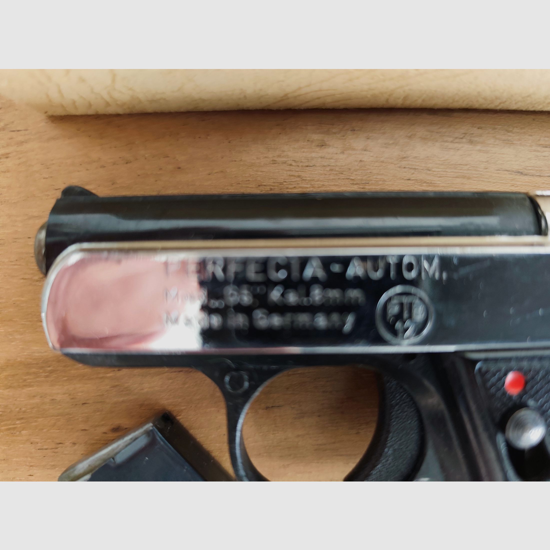 Sehr seltene Mayer & Riem PERFECTA G5 in Teil Nickel   PTB 12