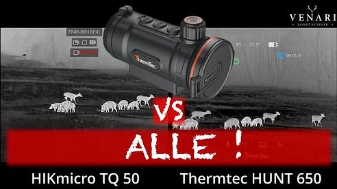 Thermtec HUNT 650 vs Infiray MAH 50, Hikmicro TQ 50 und Pulsar Krypton 2. Wer hat das beste Bild?