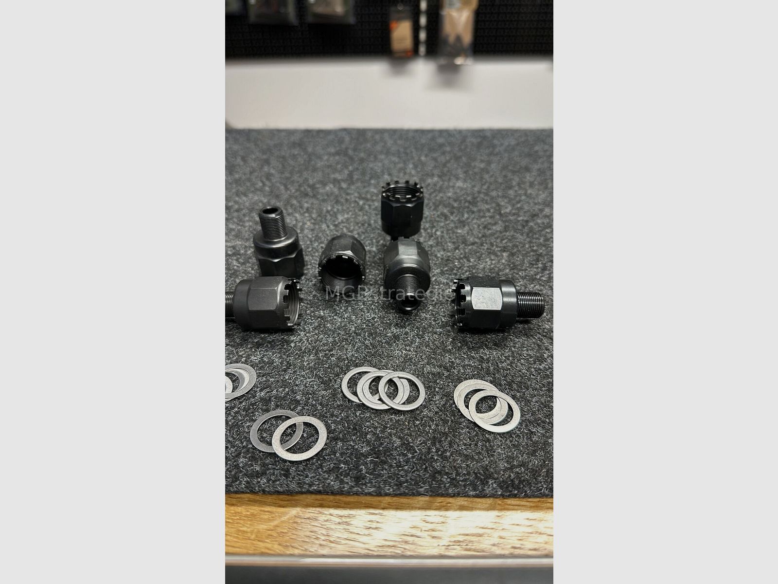 Gewindeadapter M24x1,5 RH auf M14x1 LH passend für AK74 oder Saiga Gewindeadapter M24x1,5 rechts auf M14x1 links gefertigt aus 42CrMo4 und nitriert auch ggf. passend für Arsenal Saiga MK AK74 AK74M AK100 Serie