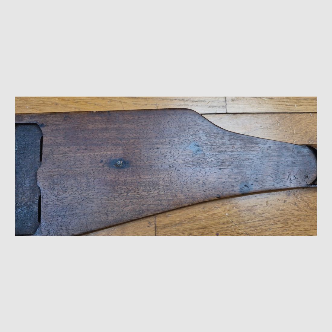 Rarissime crosse amovible pour pistolet Luger P04 de Marine allemande – Période fin de la Première Guerre Mondiale par DMW – Disque d&rsquo;unité muet – Poinçon Marine Impériale – BE+ /TBE, image 11 sur 16