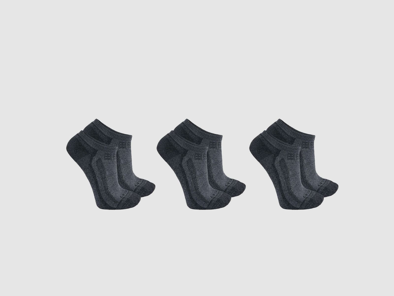 Calze Carhartt Force Midweight Basse 3-Pack Uomo Nero L