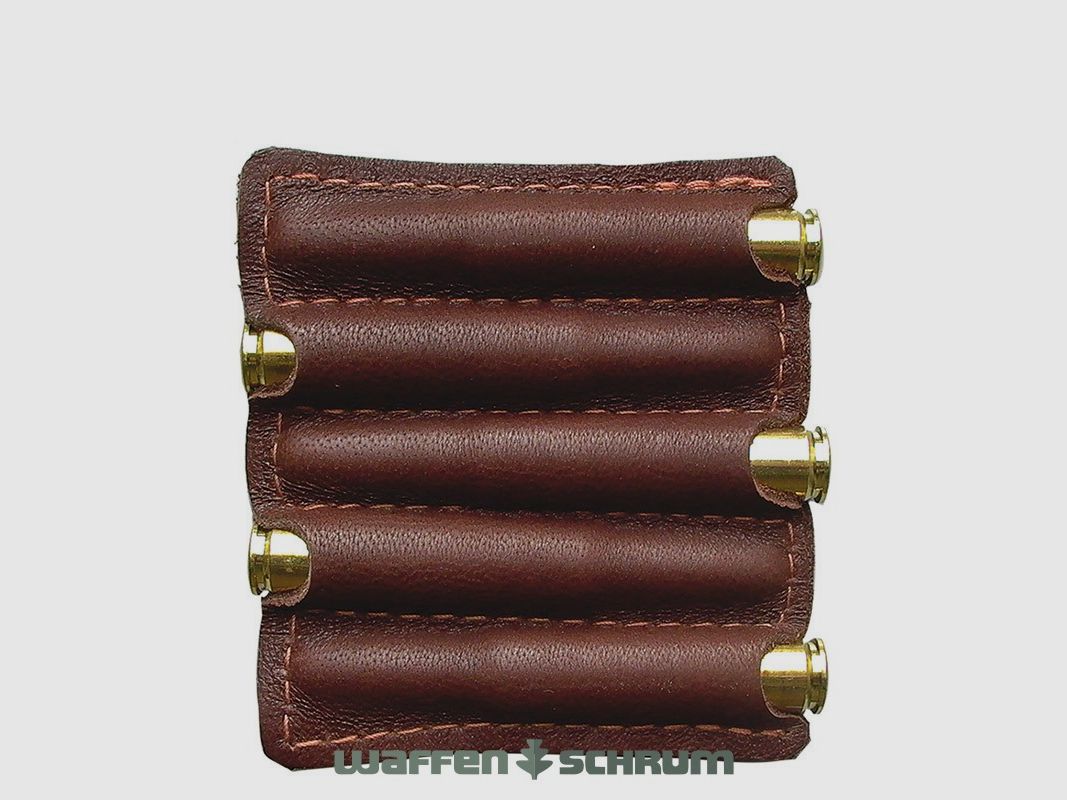 AKAH Patronenetui Elchleder fl 5 Kugelpatronen