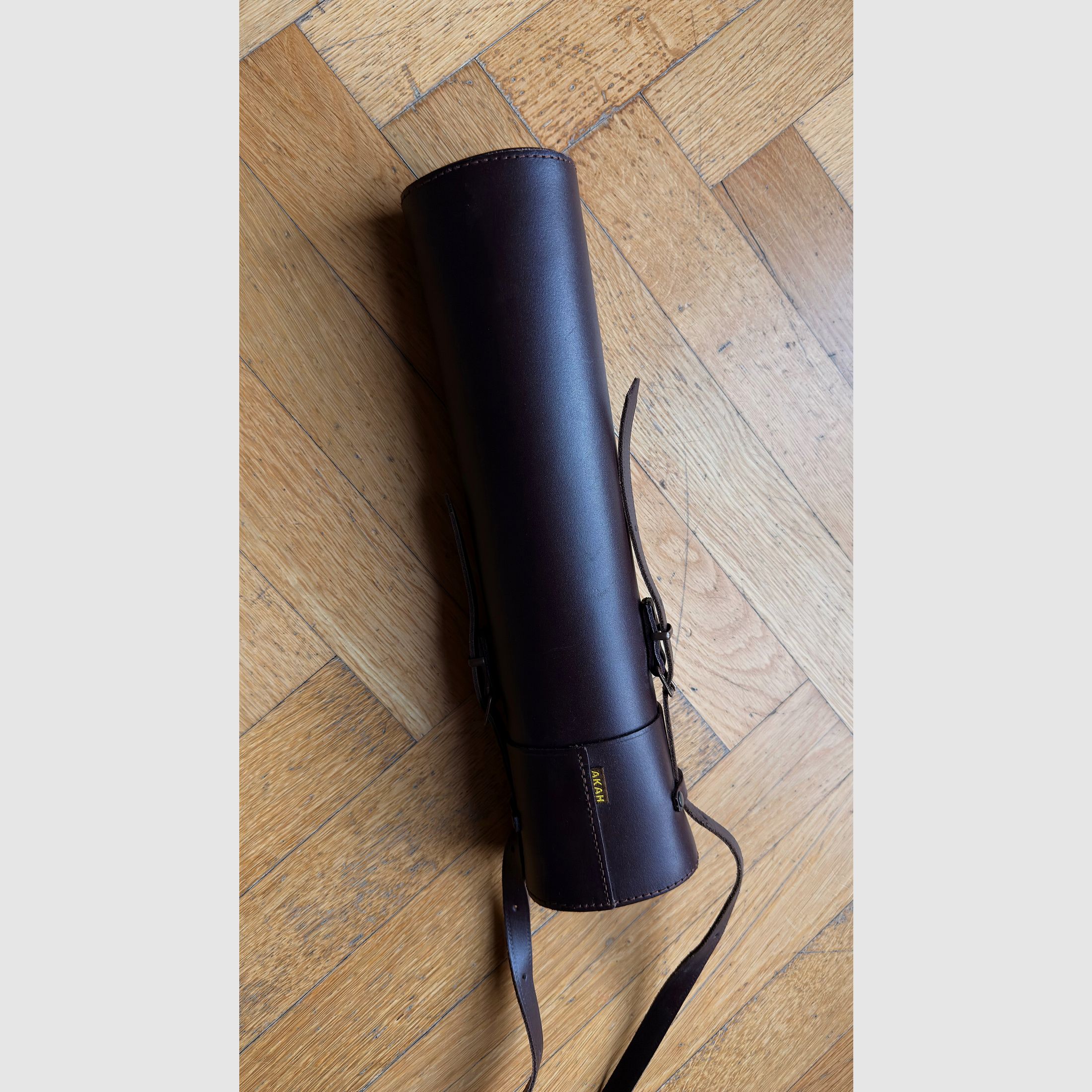 AKAH richtkijker tas, origineel, leer, 40cm