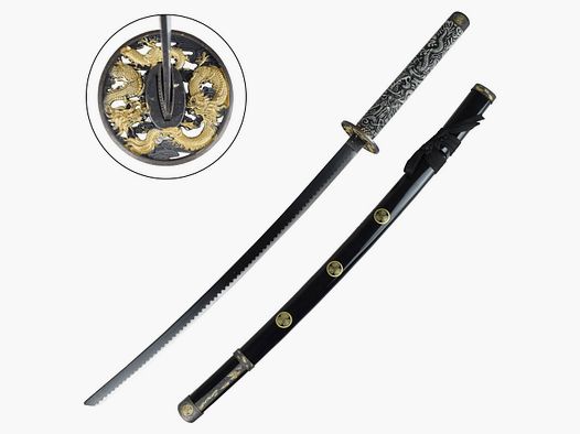 Katana Suiro czarny w komplecie z Saya