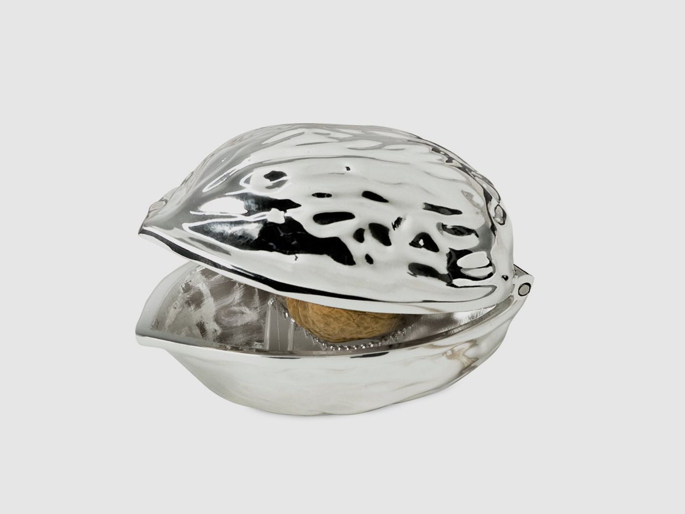 Nussknacker Walnuss 9cm versilbert